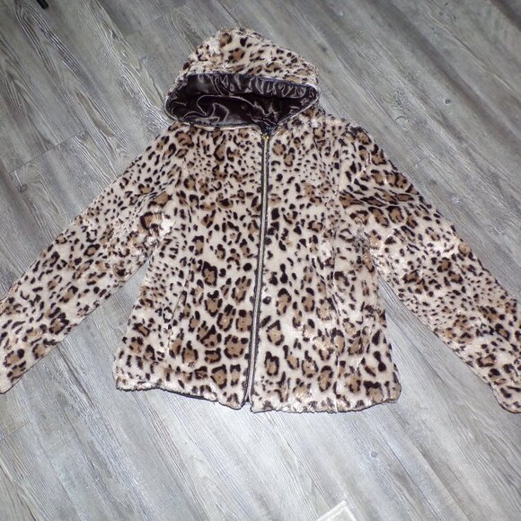 George Faux Fur Hooded Jacket for Girls